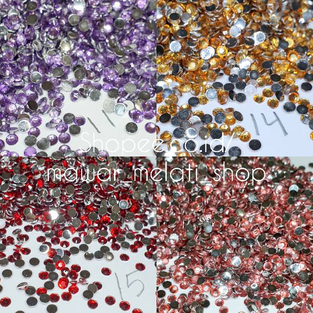 Rhinestone untuk henna atau kuku palsu gemstone (part1 21-31)