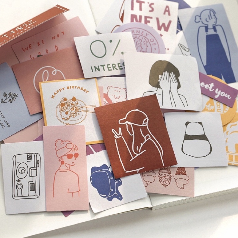 

Sticker aesthetic untuk scarpbook/diary/dekorasi