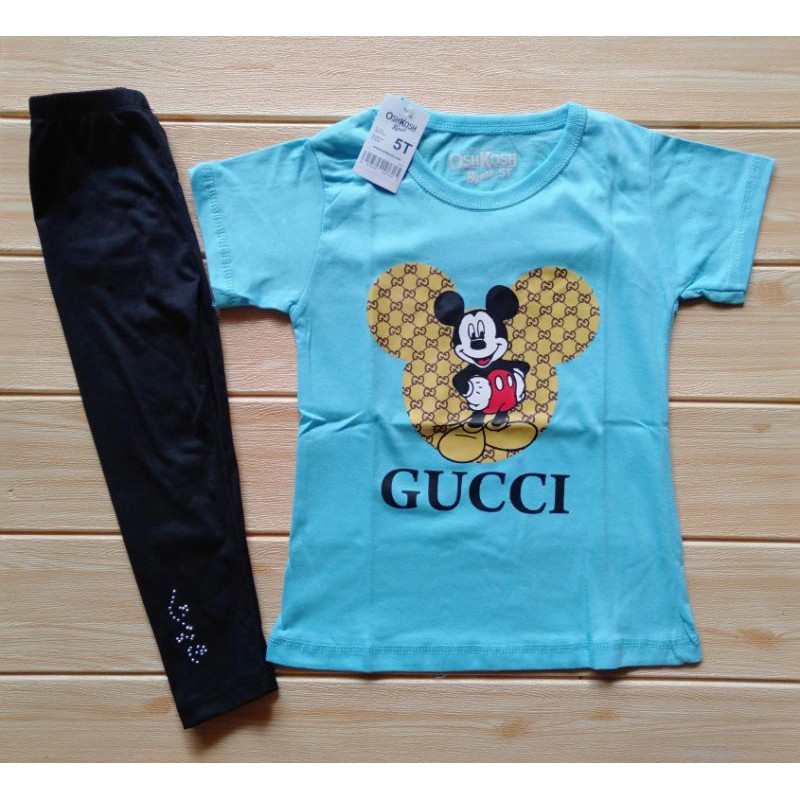 (COD) Kaos Mickey + Legging (usia 1,5-5 th)