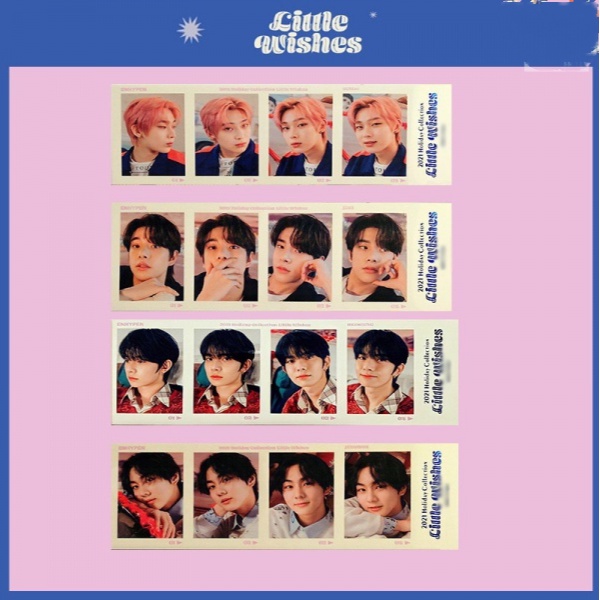 7pcs / Set Kartu Ucapan / Pembatas Buku Motif Foto Idol Merchandise