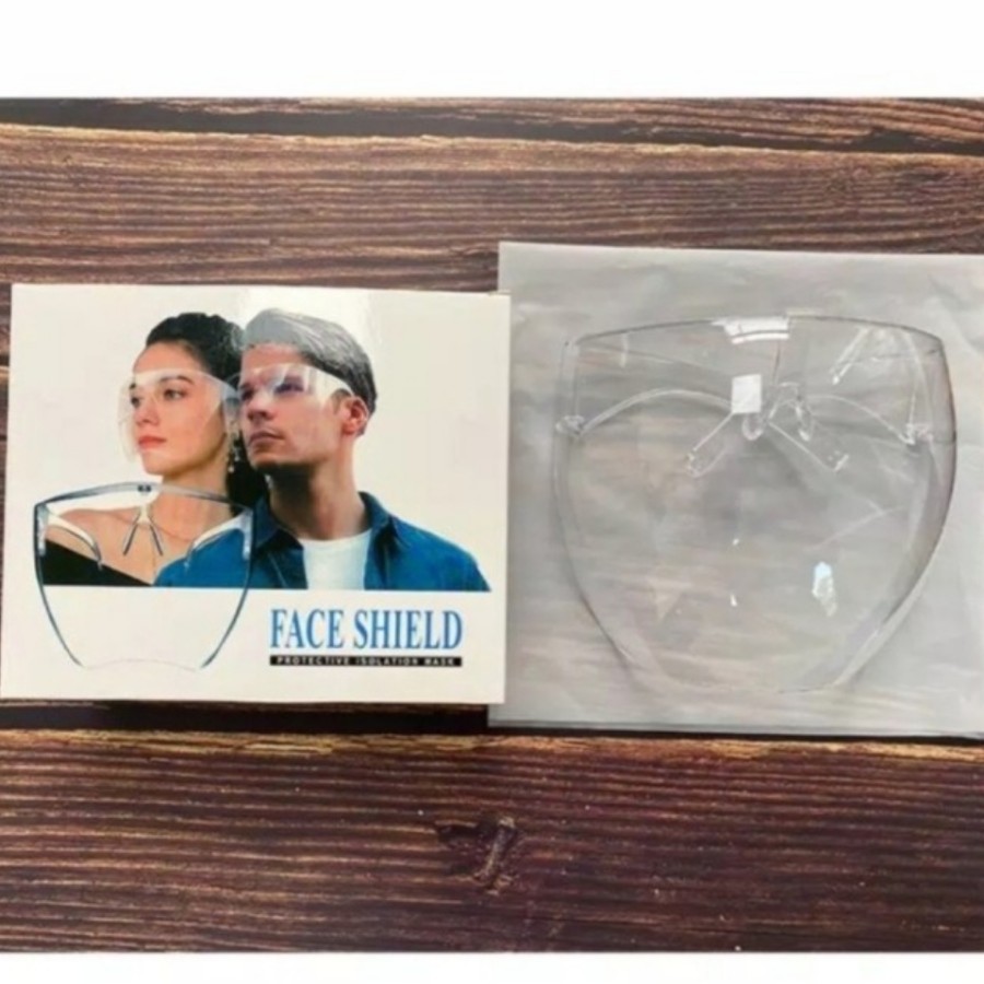 Face Shield Akrilik / Acrylic Clear Glass Full Face Shield Kacamata
