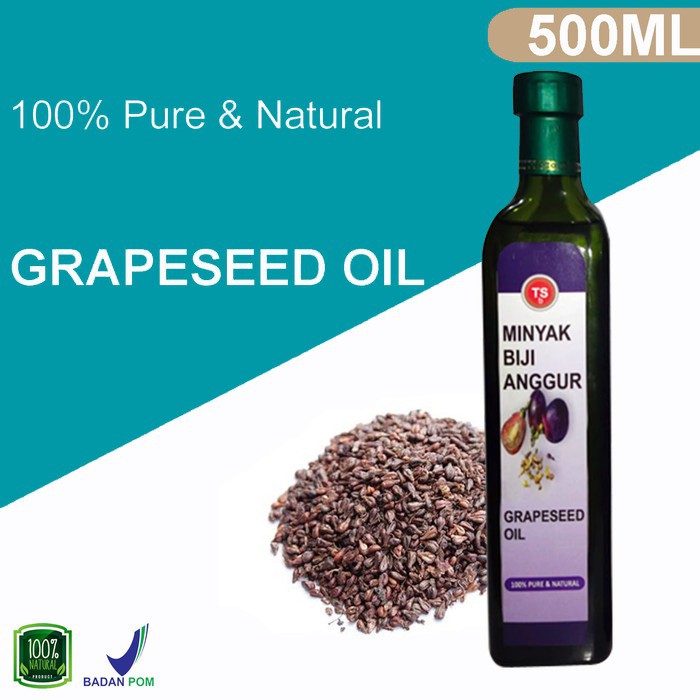 

Minyak Biji Anggur Grape seed Oil 100% Murni & BPOM KEMASAN 500ml