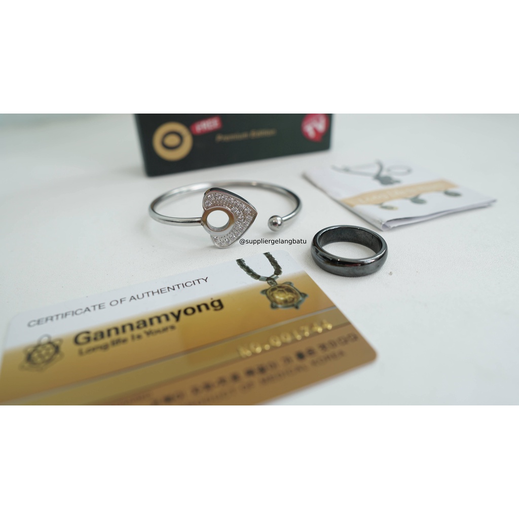 PREMIUM gannamyong LOVE MATA Gelang Energi LM life secret Bonus cincin