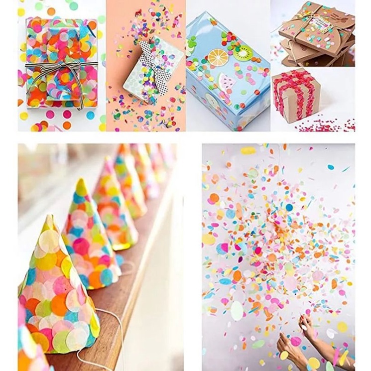 Isi Confetty Mix Foil Dan Kertas Tissue / Istan Balon