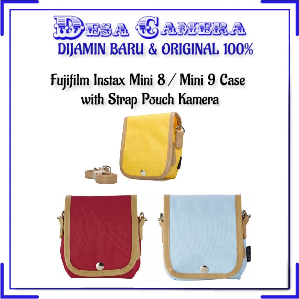 Fujifilm Instax Mini 8 / Mini 9 Case with Strap Pouch Kamera