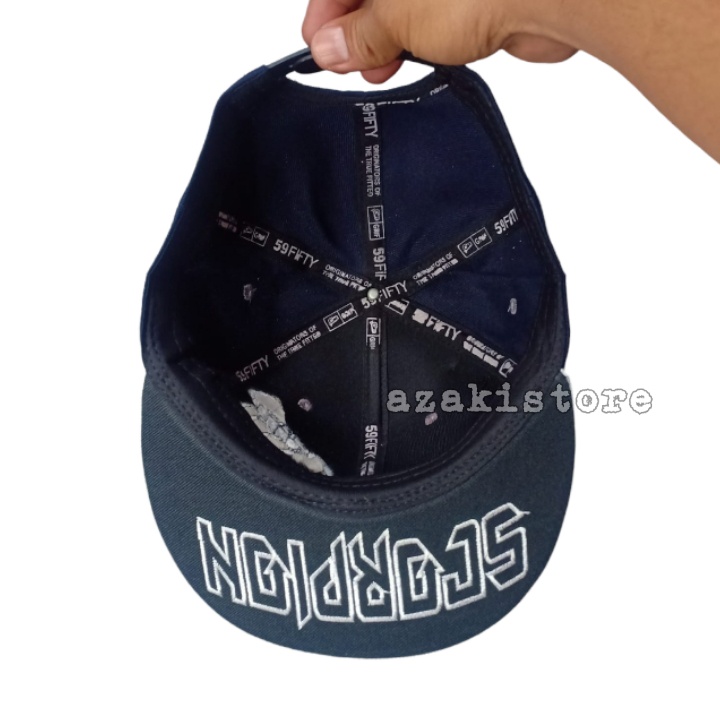 Topi Sanpback Distro Navy Bordir Keren