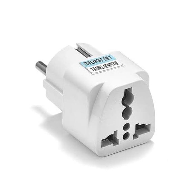 OVERSTEKER EU PLUG KE UNIVERSAL KAKI TIGA GEPENG DUA BULAT COLOKAN LISTRIK