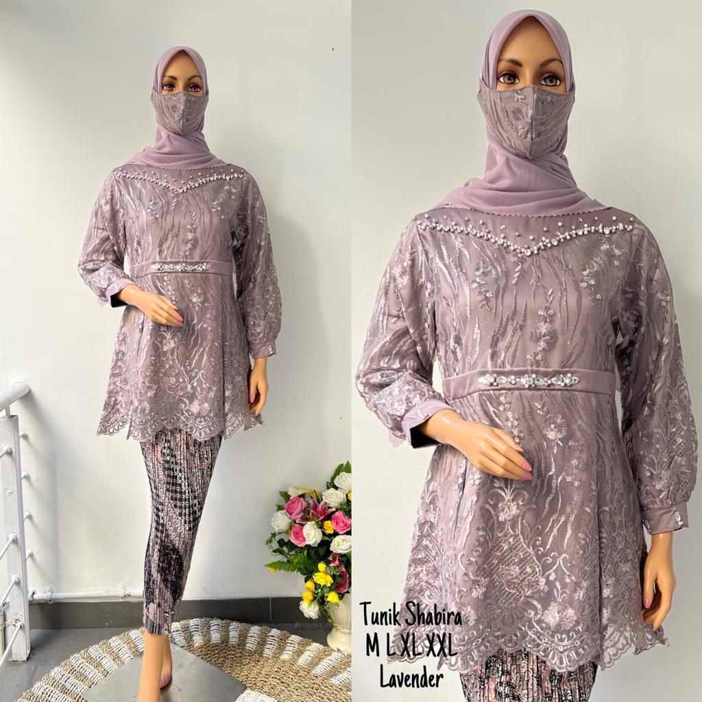 MA stelan tunik aqila//stelan tunik modern//stelan tunik kekinian//stelan kebaya pesta//stelan kebay