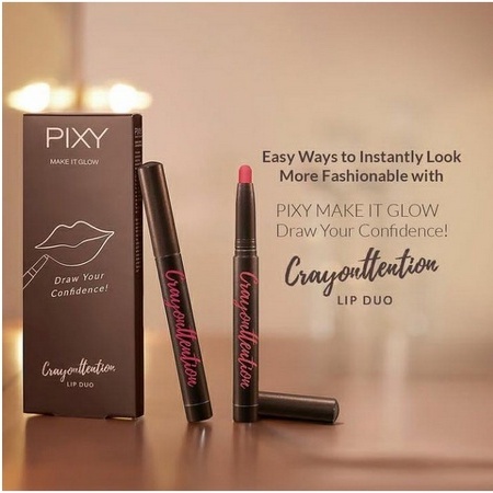 ❤️ GROSIR ❤️   *NEW* PIXY DRAW YOUR ATTENTION LIPCRAYON DUO