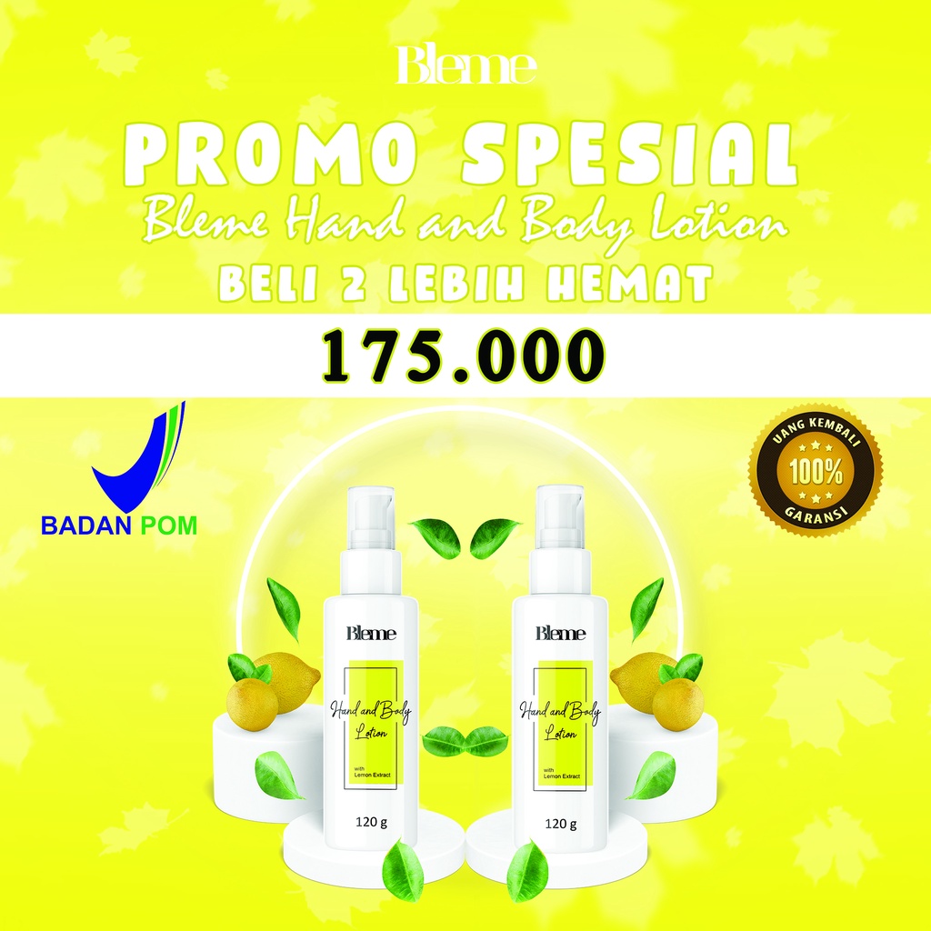 Bleme ASLI MURAH  Body Lotion Asli Whitening BPOM  |Bleme Hand and Body Lotion Whitening BPOM 100% RESMI ORIGINA