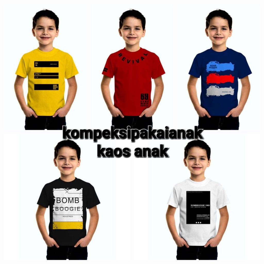 KAOS BOOM BOGIE ANAK ORIGINAL