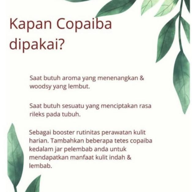 Copaiba Young Living Essential Oil 5ml Original 100 Segel Ylei Putrisalwa0 Shopee Indonesia