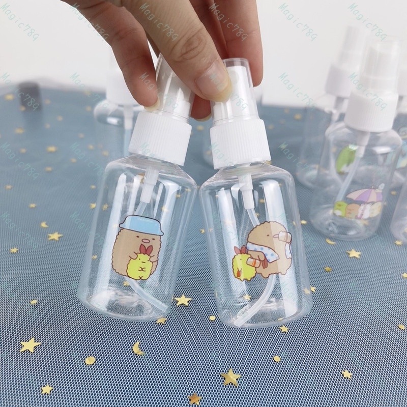 Magic789 Cartoon Sumikko Gurashi Spray Bottle 50ML Plastic Travel Size Bottles Container for Cosmetic