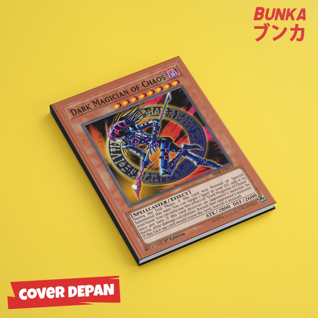 

Notebook Yu Gi Oh Dark Magician of Chaos Hardcover A5 Skin Buku Tulis Catatan Notes Agenda Planner Jurnal