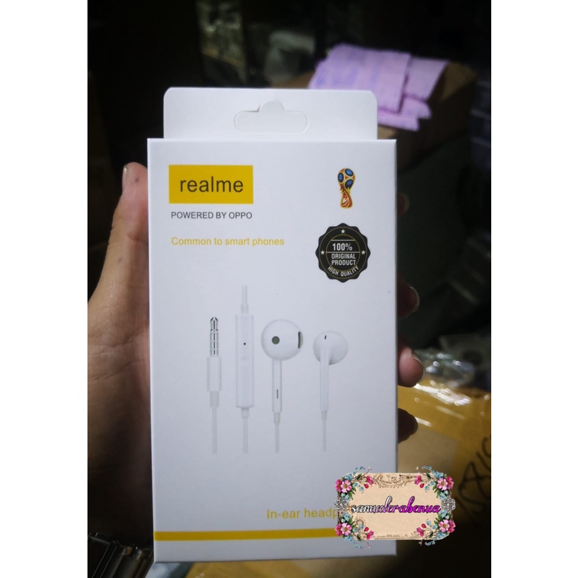 R15 Headset headsfree earphone Hf ORIGINAL REALME 2 3 5 6 7 pro C1 c2 c3 c11 c15 c12 c17 c20 C21y JACK 3.5MM SB2934