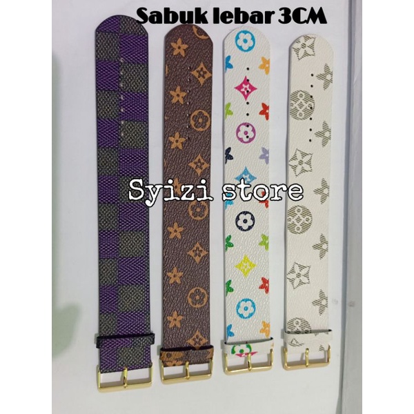 gelang sabuk kulit motif 3cm/ gesper kulit 3cm/sabuk kulit motif 3cm