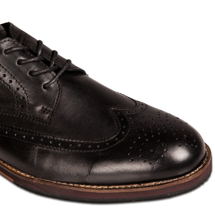 Blake Brogues Black - Nappa Milano - Sepatu Pria