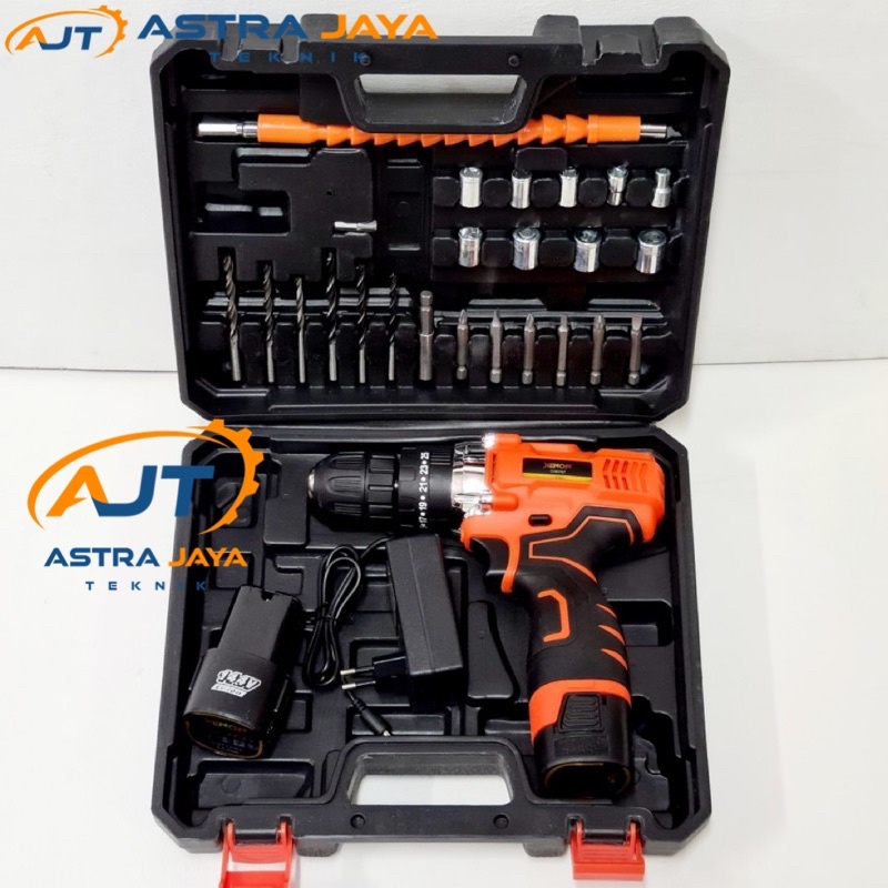 XENON CDID707 Mesin Bor impact Cordless 14 Volt 2 Baterai Impact Drill Baterai Cas