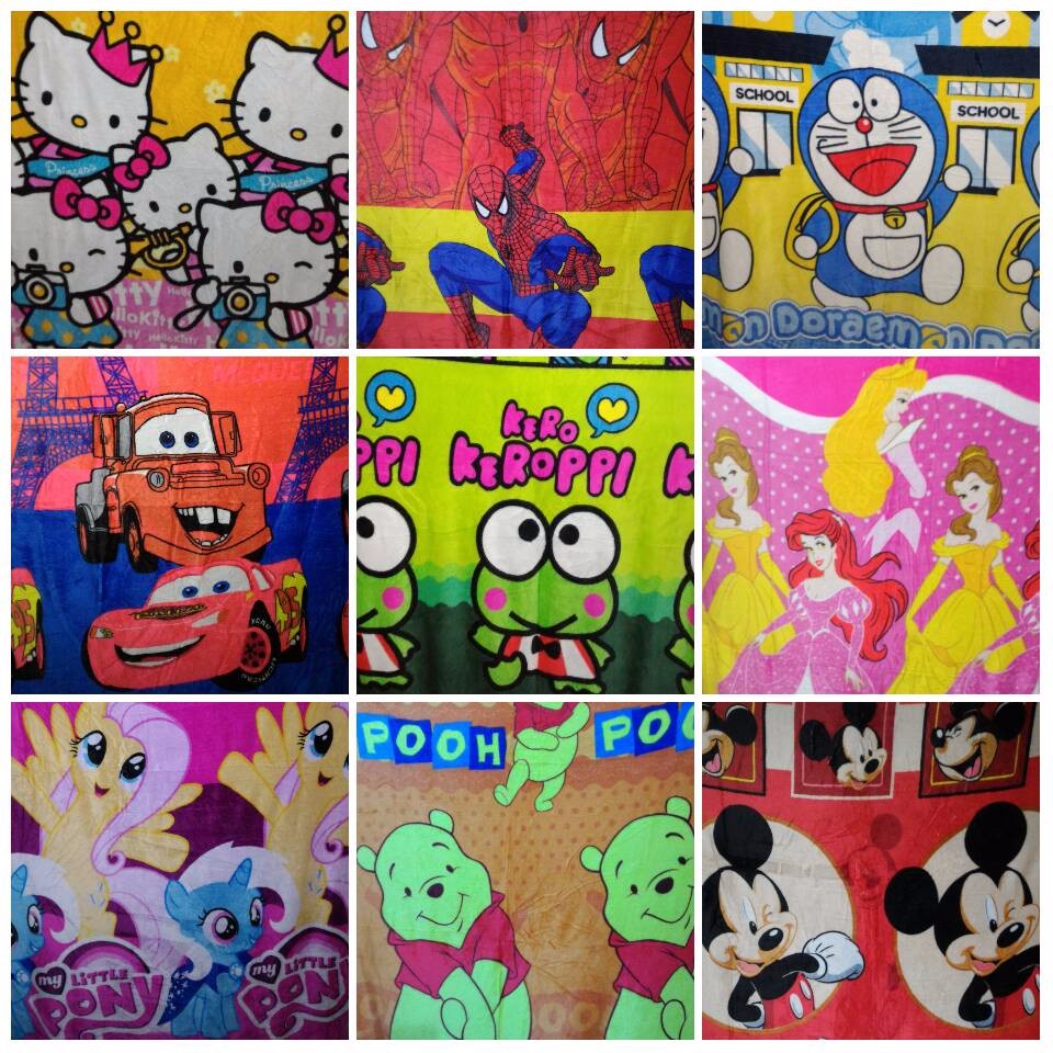Selimut Bulu Halus As Sutra Rosanna Hello Kitty Kuda Pony Frozen