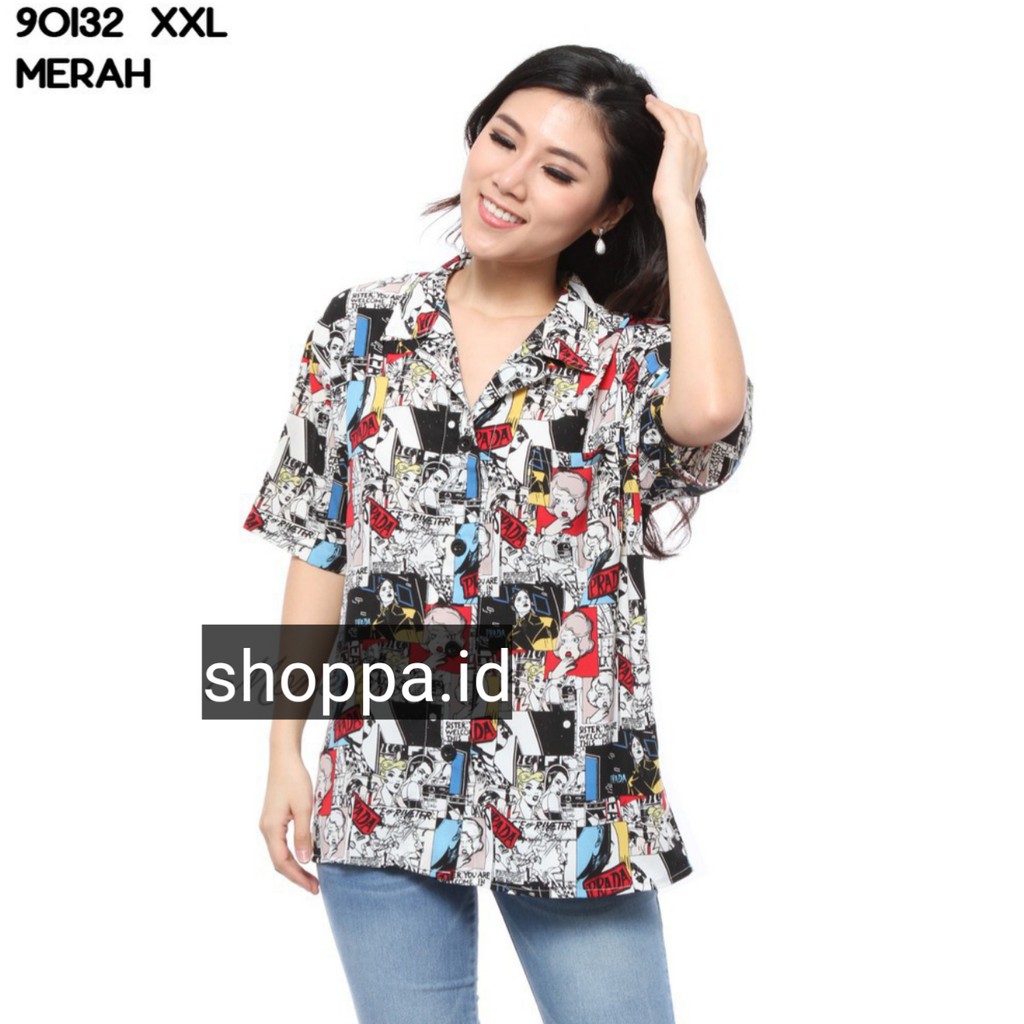 Baju Kemeja Wanita Murah Kemeja Cewek Kekinian Terbaru