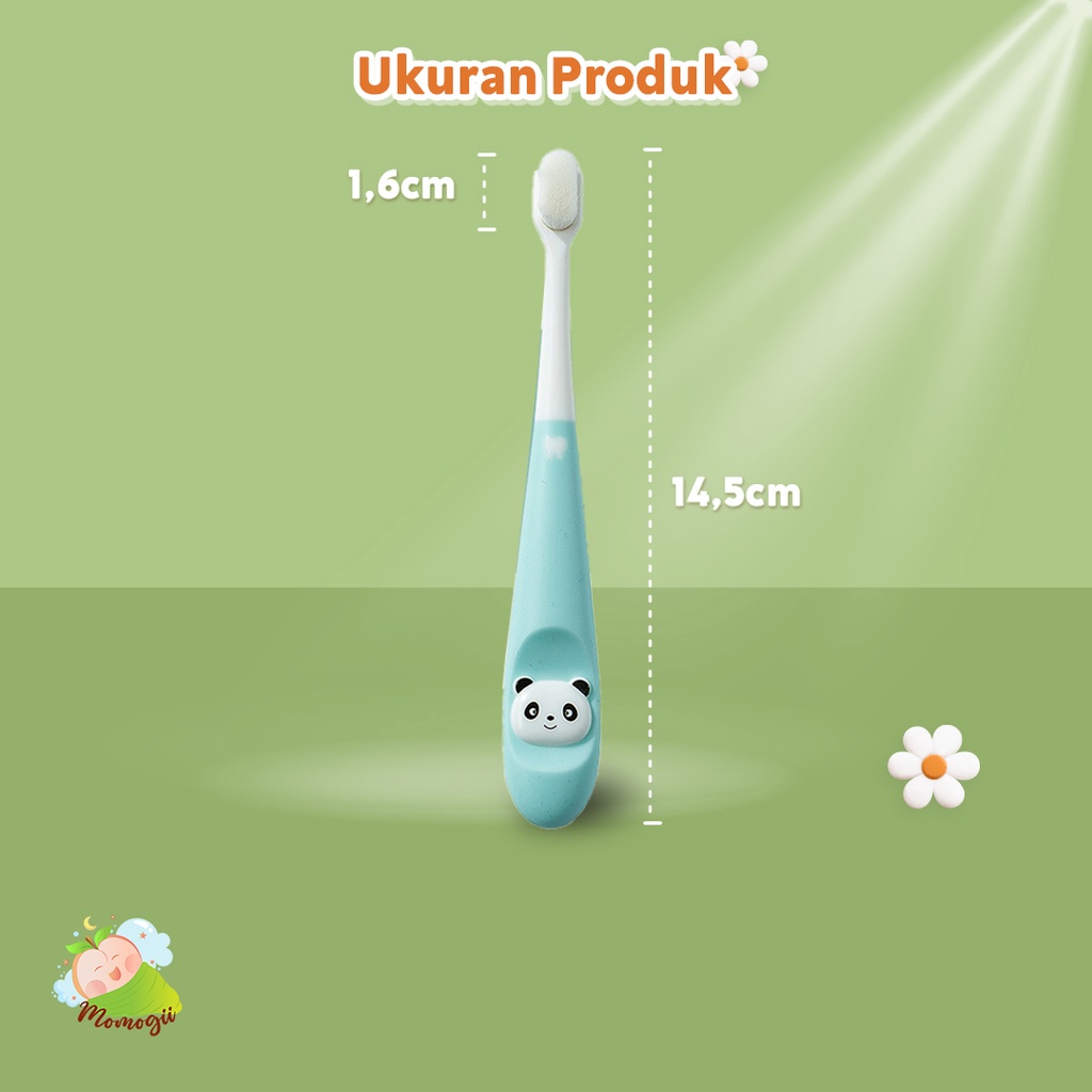 MOMOGII Sikat Gigi Anak Tooth Brush Usia 1-3 Tahun Karakter Panda