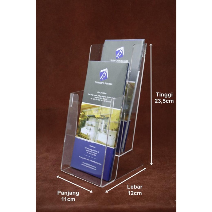 

Office & Stationery | Document Organizer | Acrylic Brosur Kotak A4 2 Susun | Best Seller