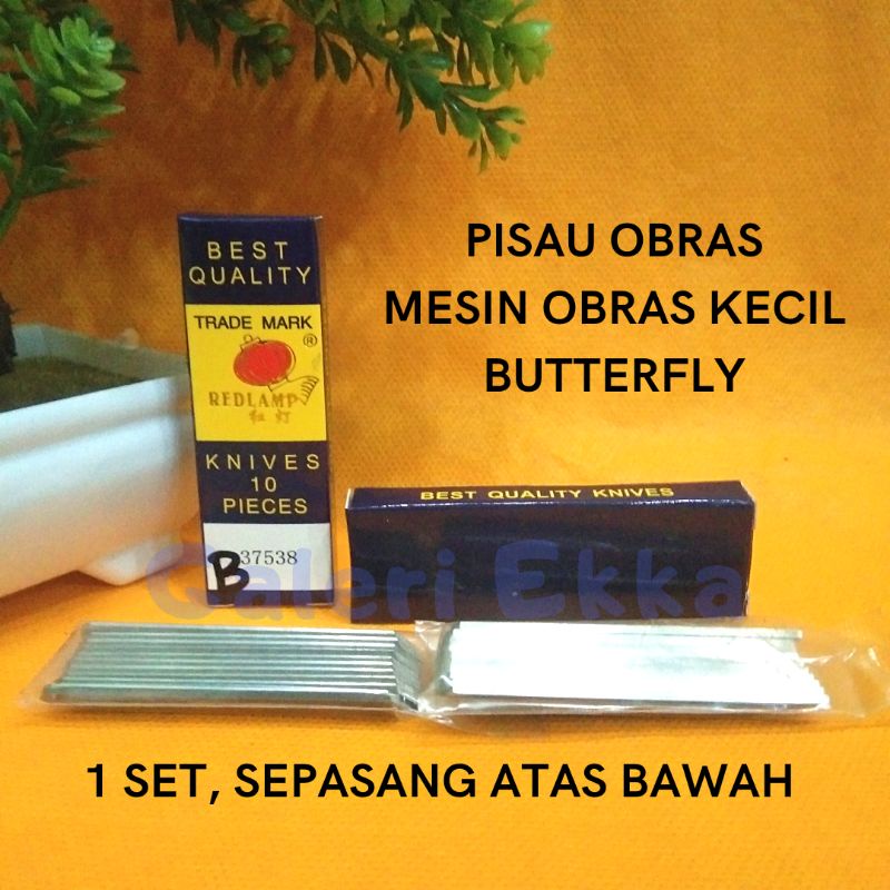 Pisau Obras Mesin Kecil 1 Set / Pisau Obras Butterfly