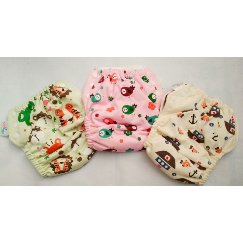 Clodi Cluebebe pull up pants motif polos insert mikrofiber popok celana pant premium asli ori clue