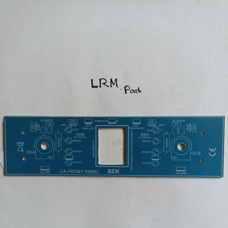 pcb CA FRONT PANEL