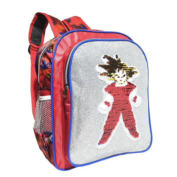 Tas Ransel Anak Sekolah Sequin Dragon ball - Ransel Sekolah TK/Paud Karaker Dragon Ball Usap