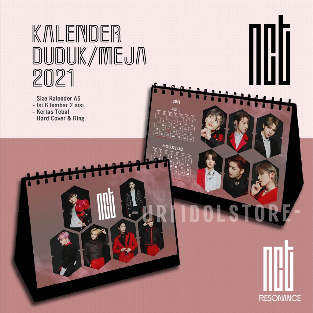 KALENDER NCT Kalender NCT 2021 Kalender MEJA NCT Calendar NCT