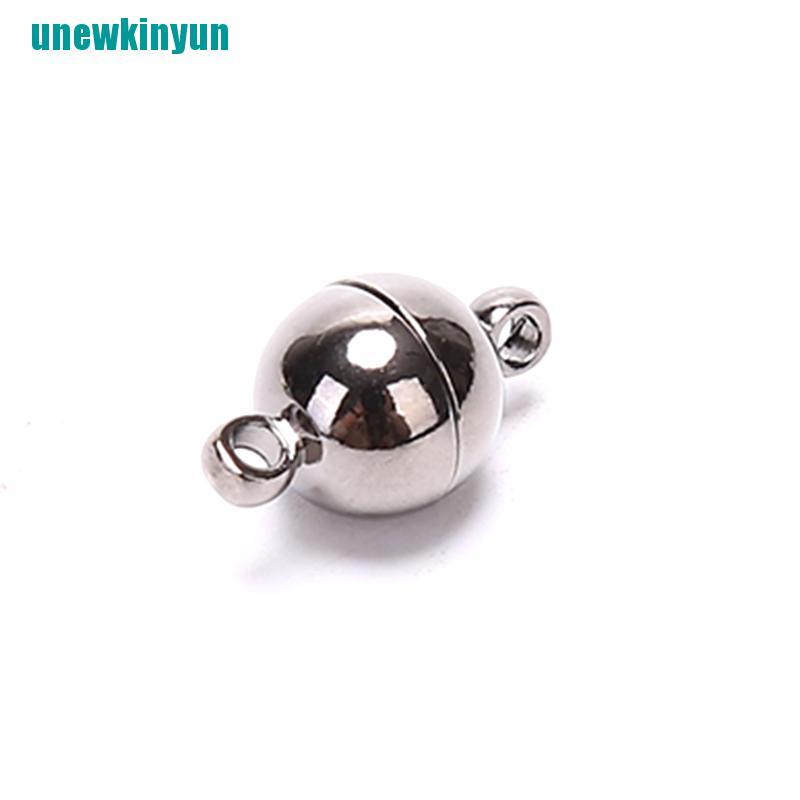 ❤10pcs Kait Lobster Magnetik Bentuk Bola Bulat Untuk Membuat Perhiasan DIY-3