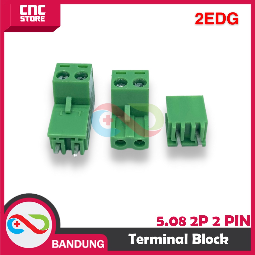 TERMINAL BLOCK 2EDG 5.08 2P 2 PIN GREEN