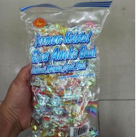 

Permen Kristal Aneka Rasa Buah per 100g / Permen Mini Aneka Rasa Buah Eksotik 100g