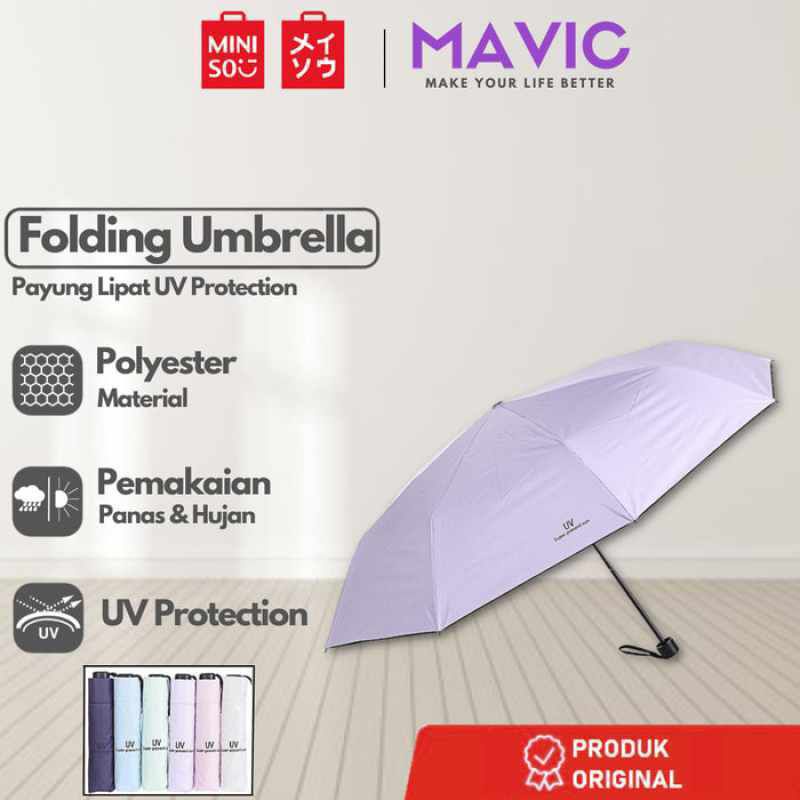 Miniso Payung Lipat Solid UV Protection