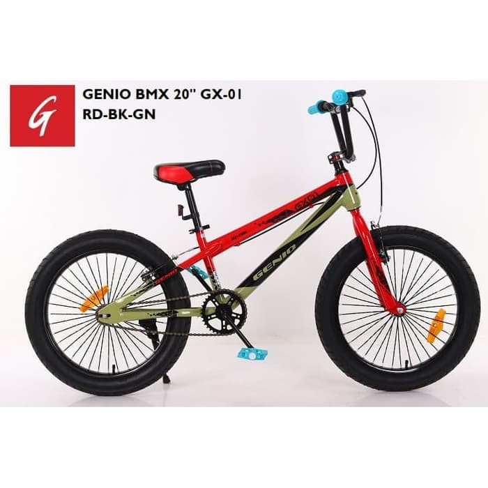 Dijual SEPEDA BMX 20 inch GENIO GX Ban jumbo BY UNITED BIKE Diskon