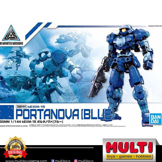 GUNDAM 30MM BEMX-15 PORTANOVA BLUE 58105 barang ready