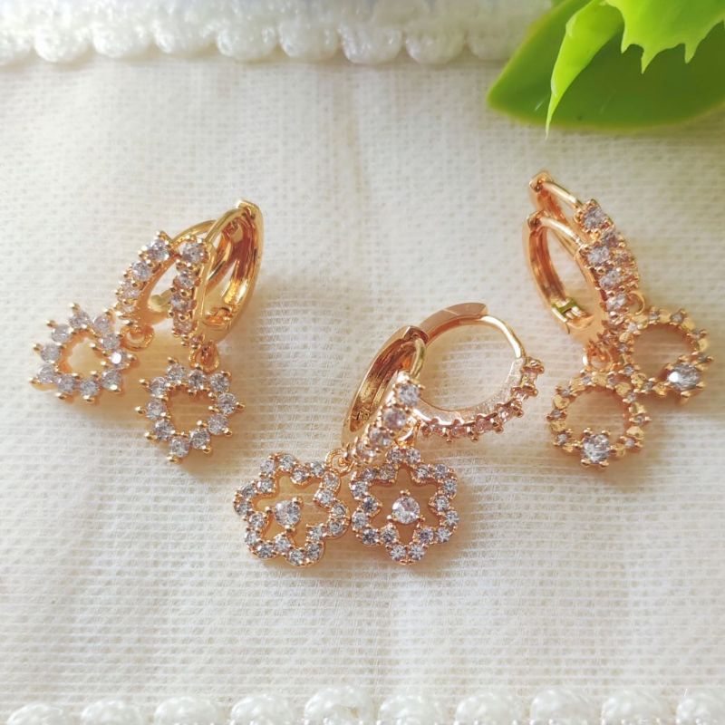 Anting Jurai Xuping Emas Permata Anting Fashion Cantik