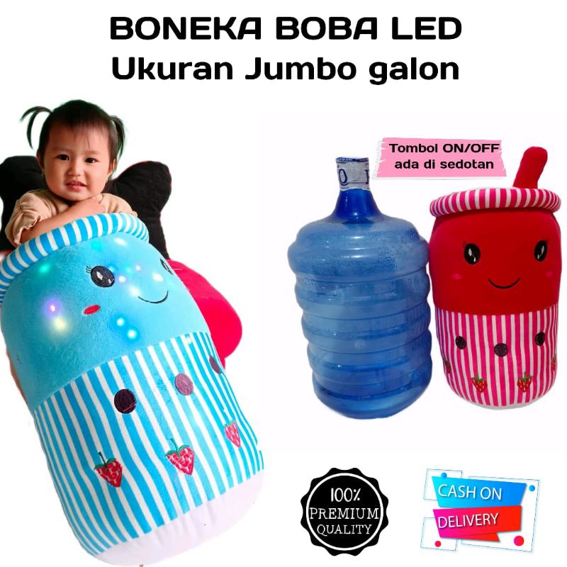 boneka boba jumbo LED  / Boneka boba LED / Boba jumbo LED