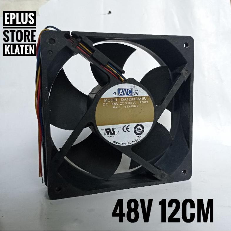 [KODE BLJUI] kipas 12cm high speed 48v AVC 12 cm 48 volt HS fan