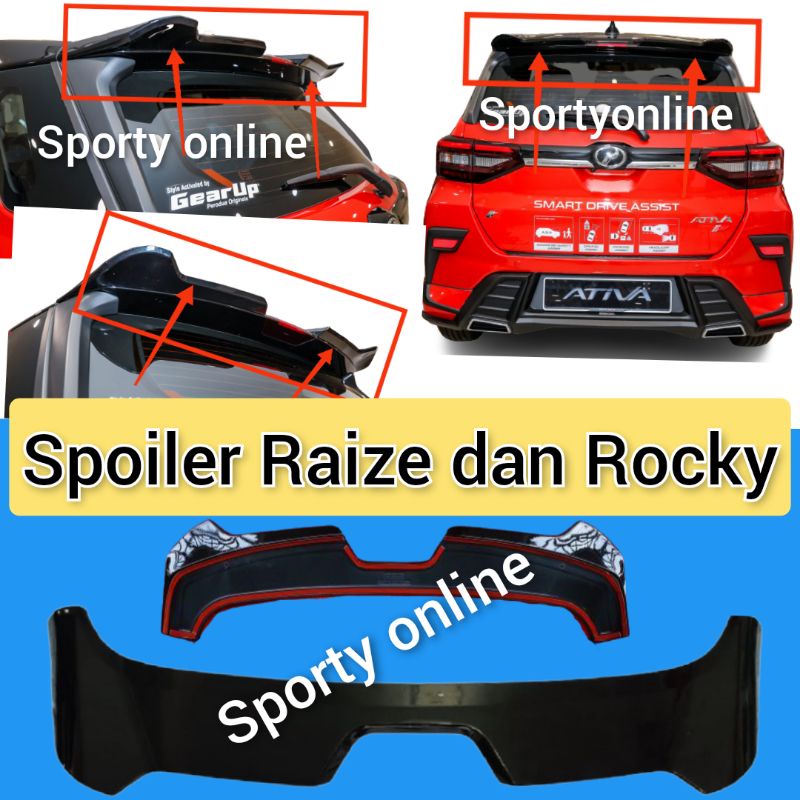 spoiler toyota Raize dan daihatsu Rocky