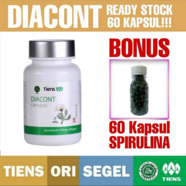

Tiens Diacont Capsule/Diabetes/Kolesterol/Hati