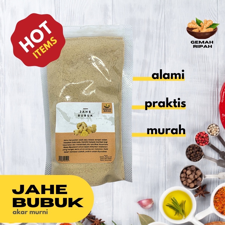 

Jahe bubuk / jahe powder JSR Herbal harga hemat ground ginger superfood - ofadaily