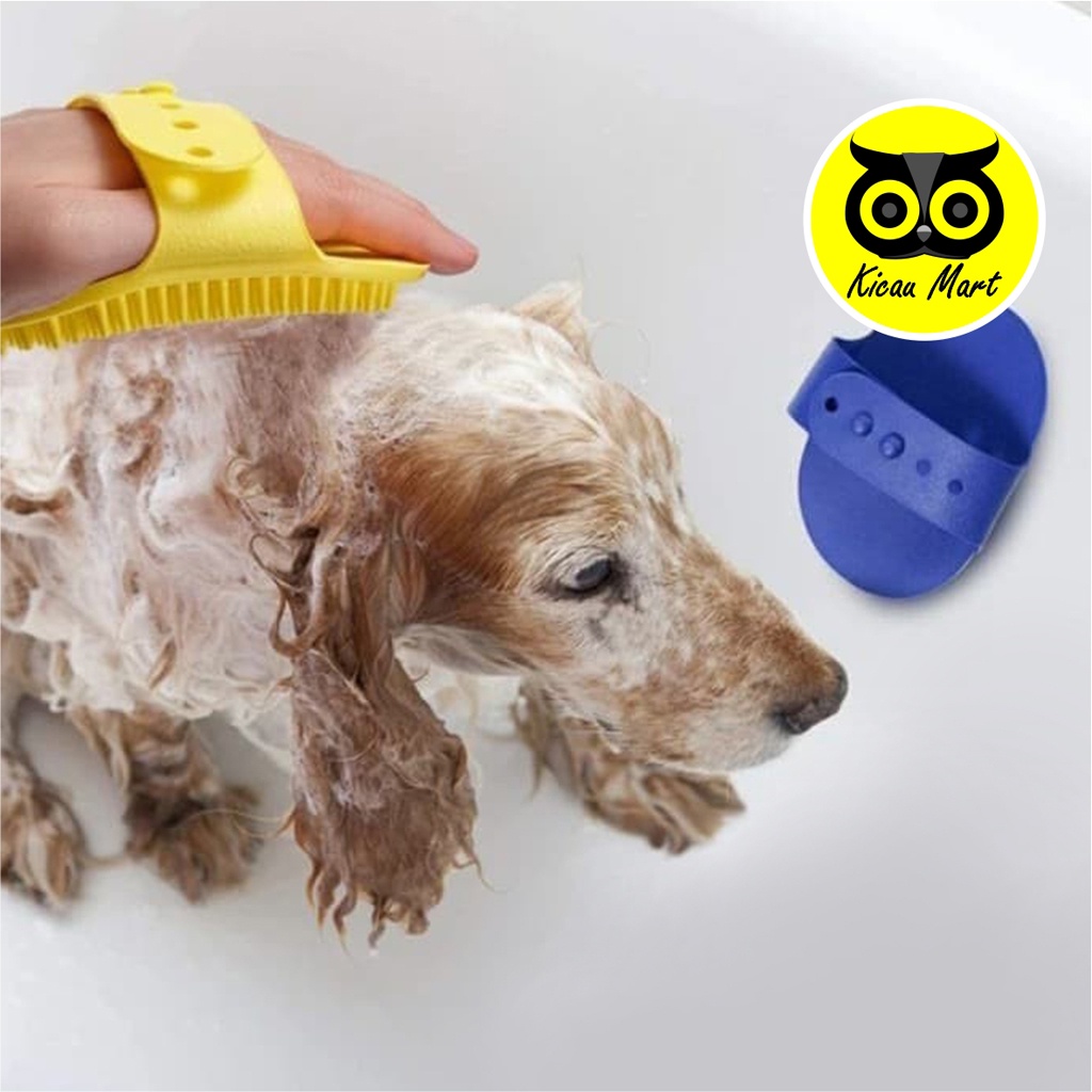 KARET SIKAT BULU KUCING ANJING RUBBER PET BRUSH PEMBERSIH BULU HEWAN PET BATHING MESSAGE CLEANING DOG CAT RUBBER SIKAT KARET MANDI KUCING ANJING