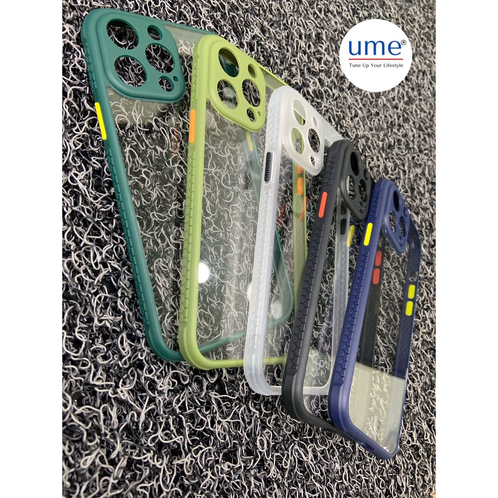 Iphone 12 Pro Case UME ORIGINAL MIQILIN Acrylic Transaparant List Colour Case Iphone 12 Protection C