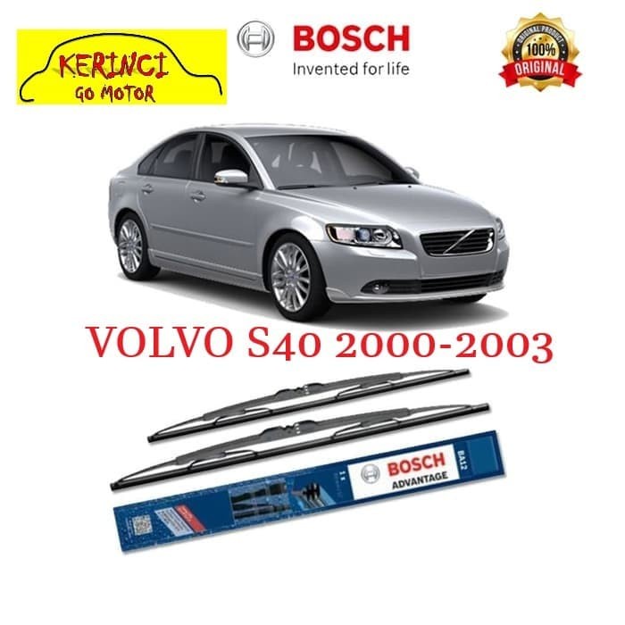 WIPER VOLVO S40 2000-2003 BOSCH ADVANTAGE 21&quot; &amp; 20&quot; SEPASANG WIPER