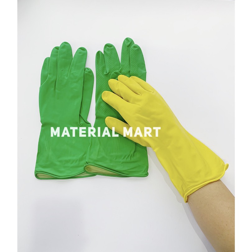 Sarung Tangan Cuci Piring | Sarung Tangan Karet LATEX | Washing Glove | Material Mart