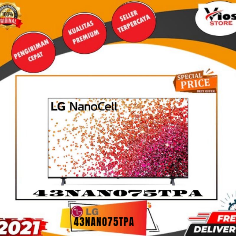 LG 43NANO75TPA 43INCH NANOCELL SMART TV 4K 43NANO75 43NANO NANO75TPA
