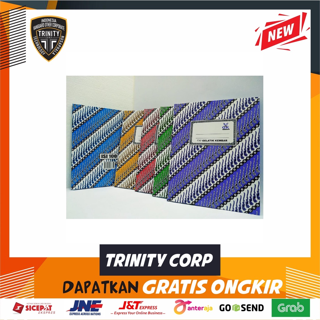 

BUKU QUARTO COVER BATIK GELATIK KEMBAR ISI 100 Per Satuan