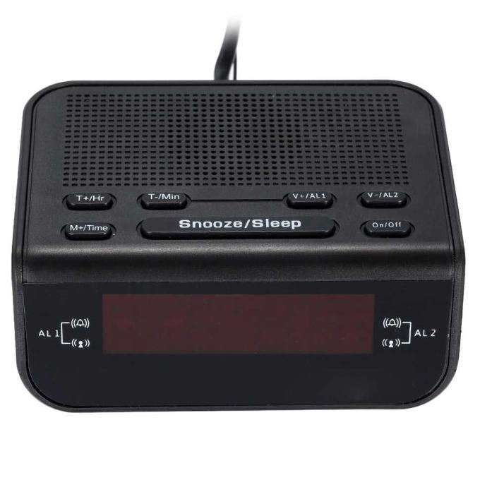 Jam Meja LED Digital Clock dengan FM Radio Jam Radio FM